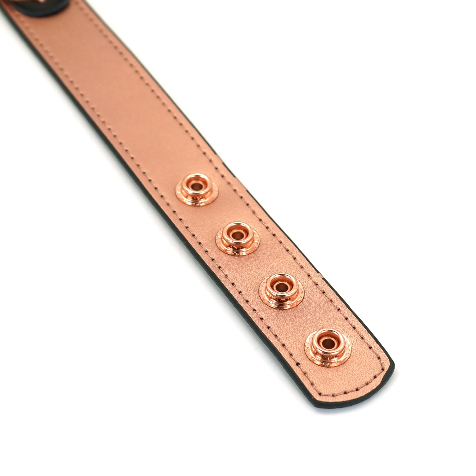 Нашийник із затискачами Liebe Seele Rose Gold, натуральна шкіра