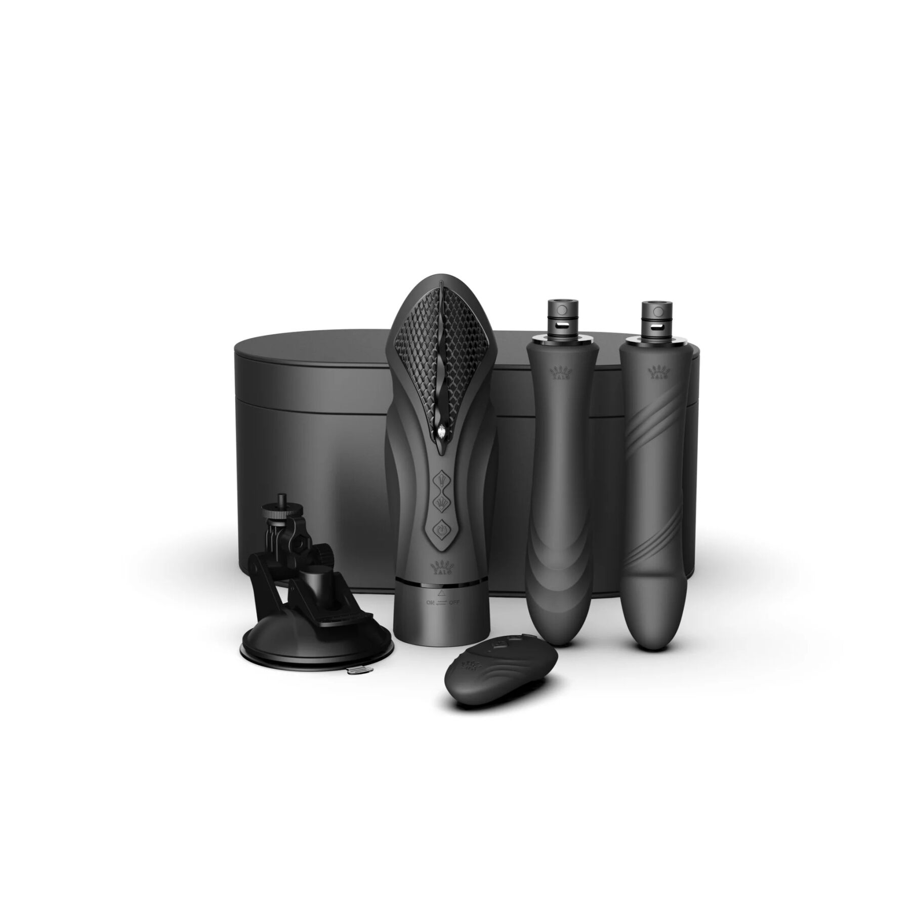 Компактна смарт машина Zalo Sesh Obsidian Black, 2 насадки