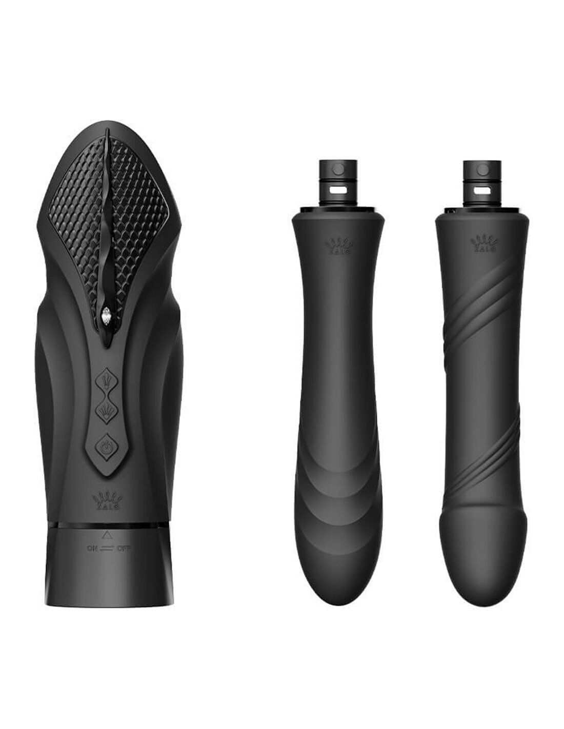 Компактна смарт машина Zalo Sesh Obsidian Black, 2 насадки