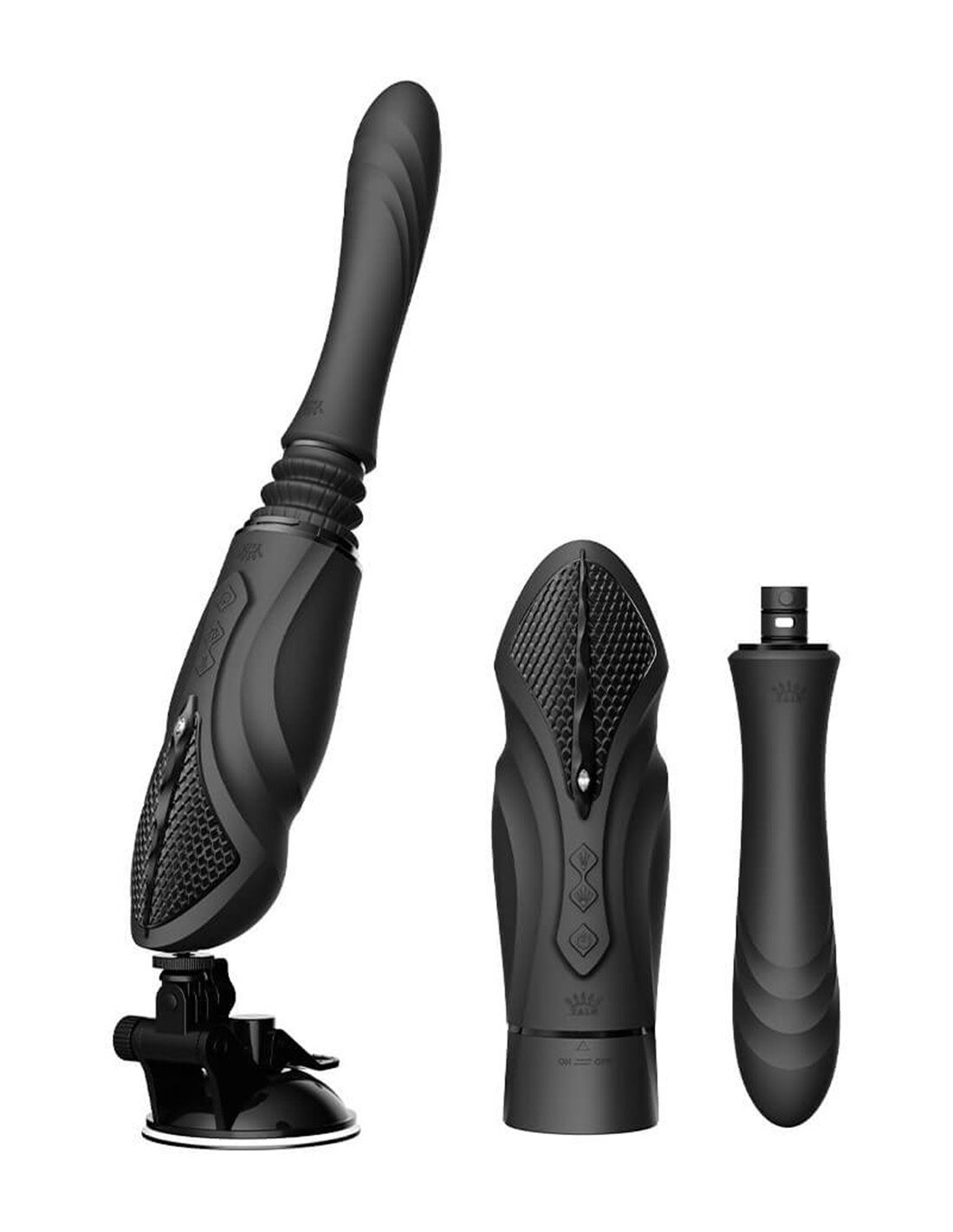 Компактна смарт машина Zalo Sesh Obsidian Black, 2 насадки