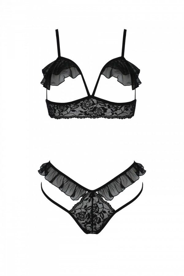 Елегантний еротичний комплект Passion DOLLY SET L/XL black