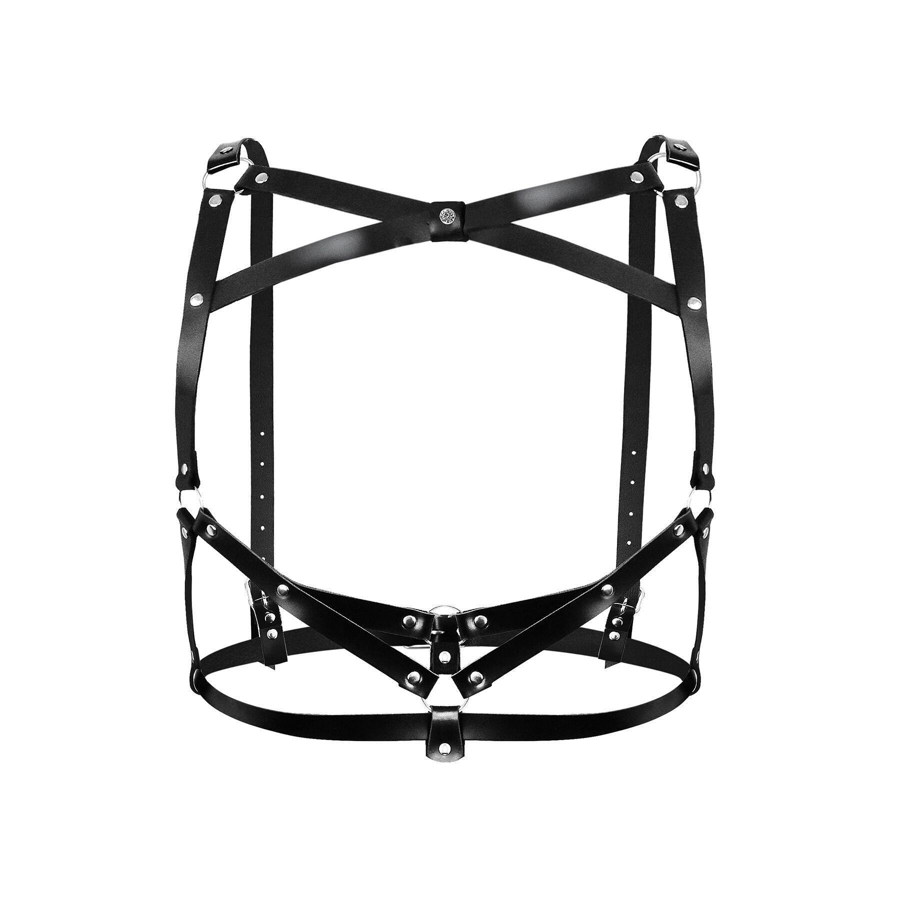 Портупея жіноча шкіряна Art of Style - Leather Sheron L-2XL, чорна