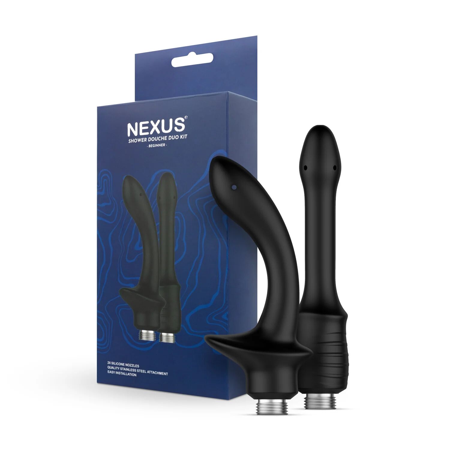 Nexus Beginner Shower Douche Duo Kit – Black, 2 pcs