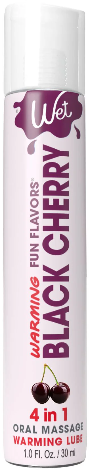 Зігрівальний лубрикант на водній основі Wet Warming Black Cherry 4 in 1, без цукру (30 мл) - Зображення 3