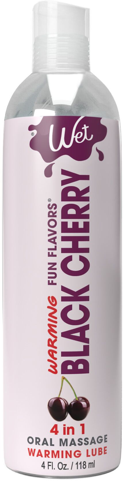 Зігрівальний лубрикант Wet Warming Black Cherry 4 in 1, 118 мл