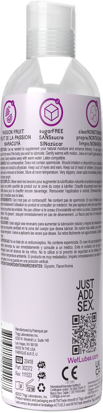 Зігрівальний лубрикант Wet Warming Passion Fruit 118 мл