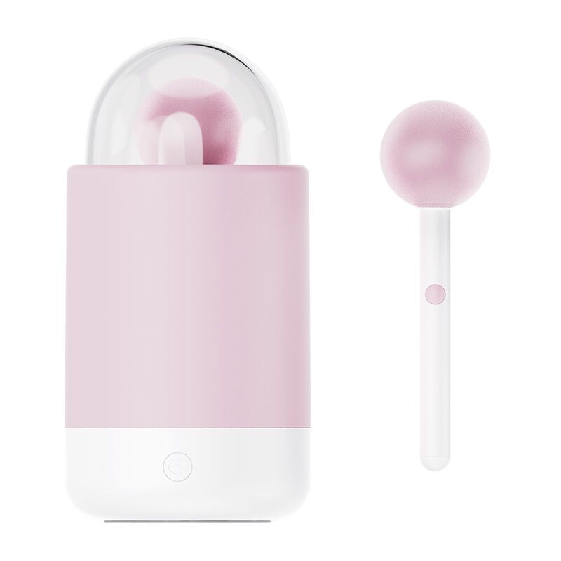 Вібратор KISSTOY Pink Pop з зарядним кейсом-нічником, 10 режимів