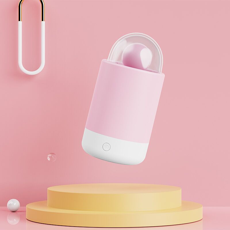 Вібратор KISSTOY Pink Pop з зарядним кейсом-нічником, 10 режимів