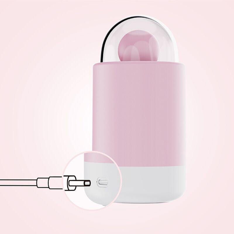Вібратор KISSTOY Pink Pop з зарядним кейсом-нічником, 10 режимів