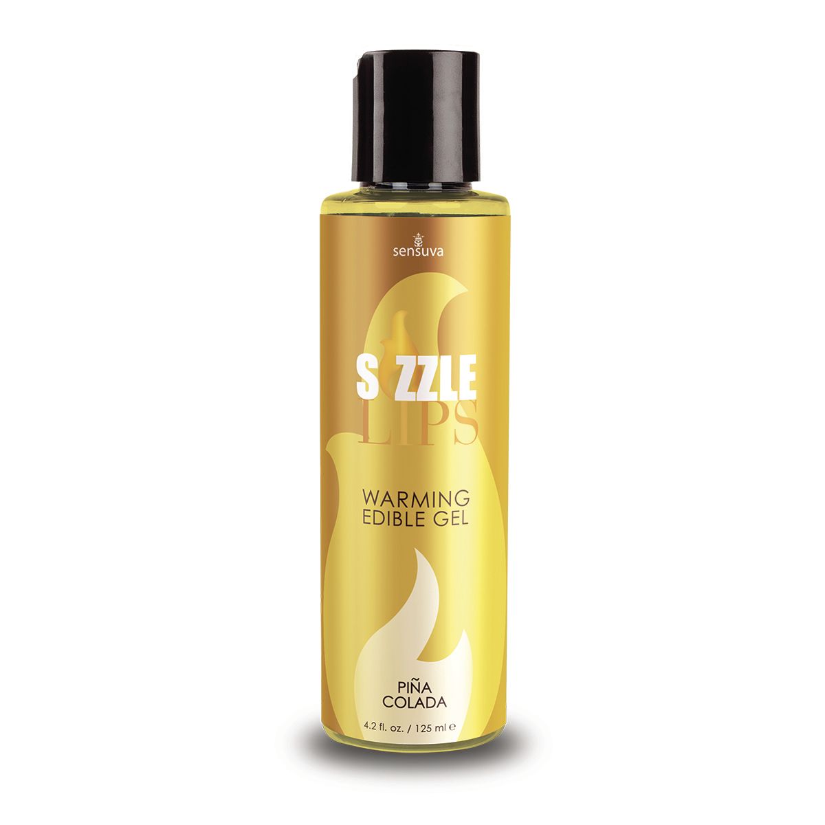 Зігрівальний масажний гель Sensuva Sizzle Lips Pina Colada, 125 мл - Зображення 2