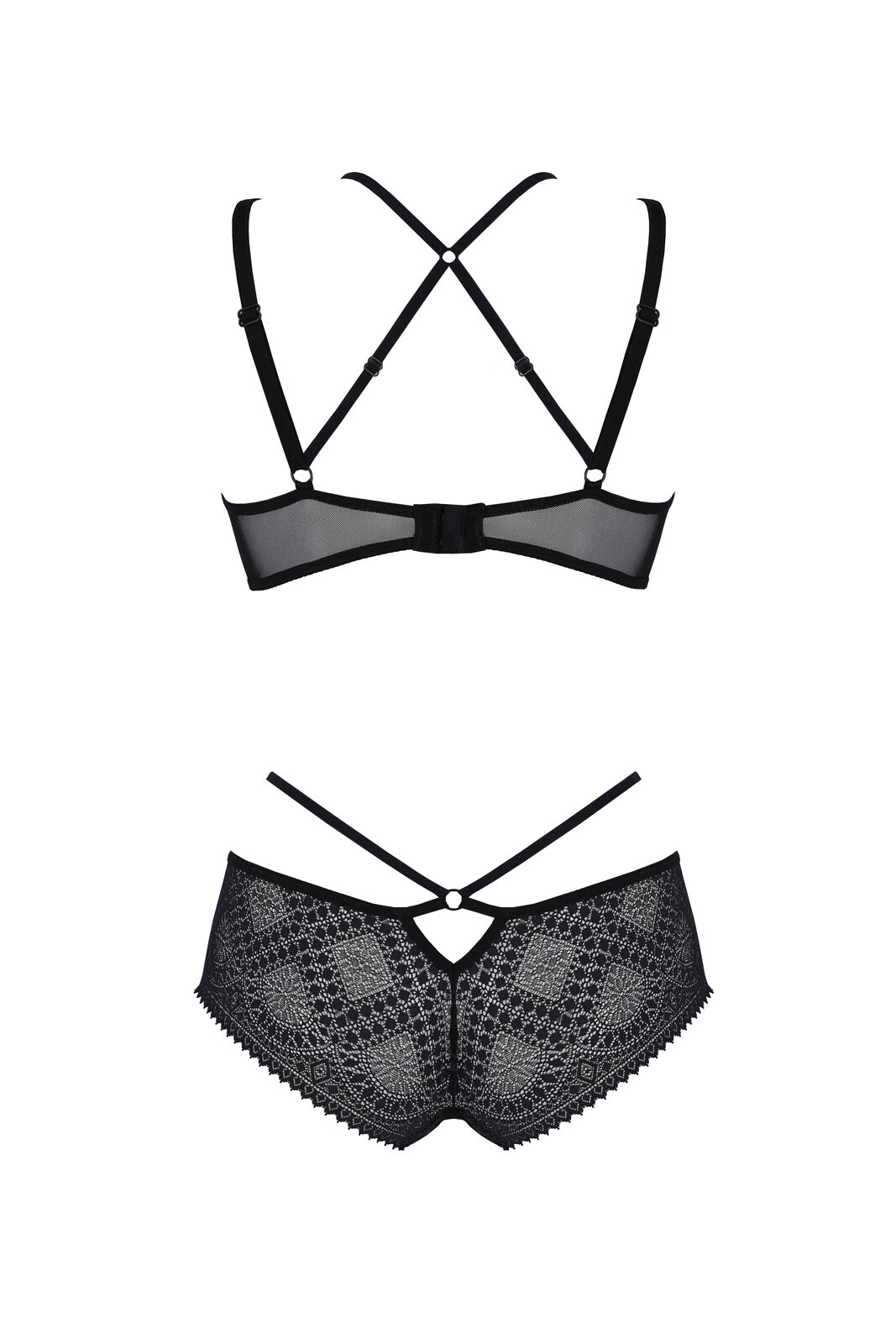Комплект Passion DROSERA BIKINI Чорний, L/XL, Бюстгальтер і Трусики
