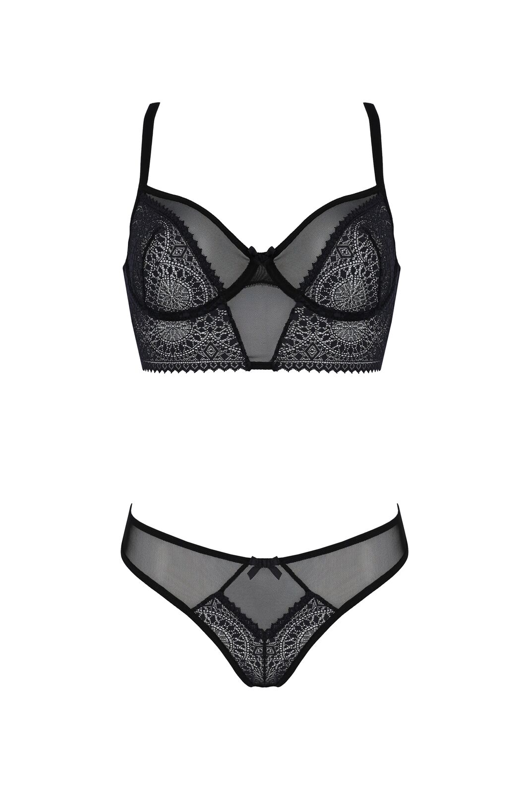 Елегантний комплект Passion DROSERA SET XXL/XXXL чорний