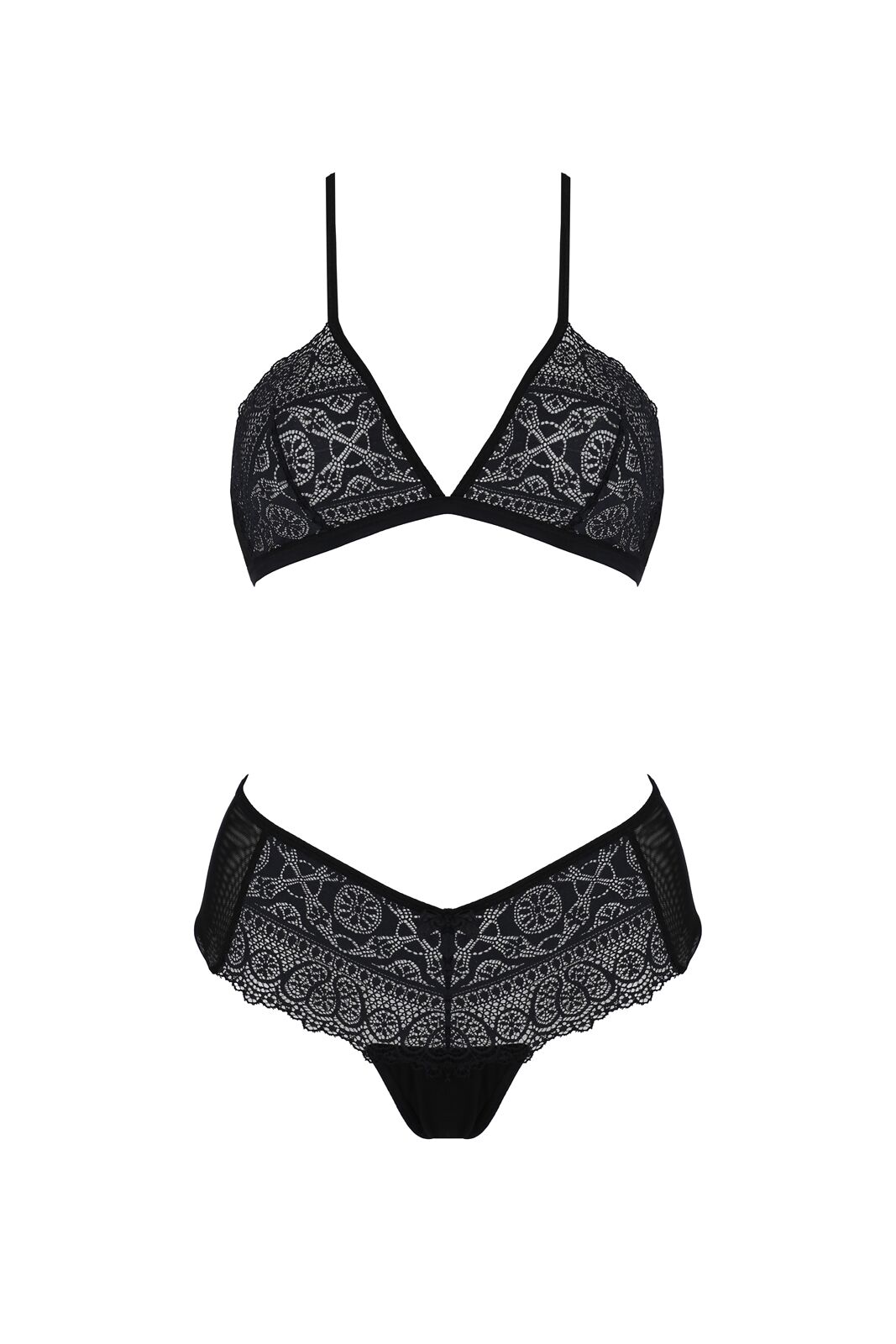 Комплект Passion KERRIA BIKINI black L/XL, бралет та трусики