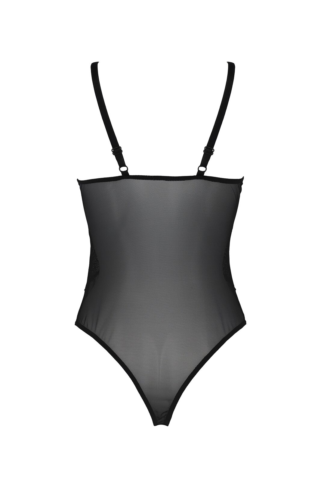 Боді Passion KERRIA BODY чорне, S/M, мереживний дизайн