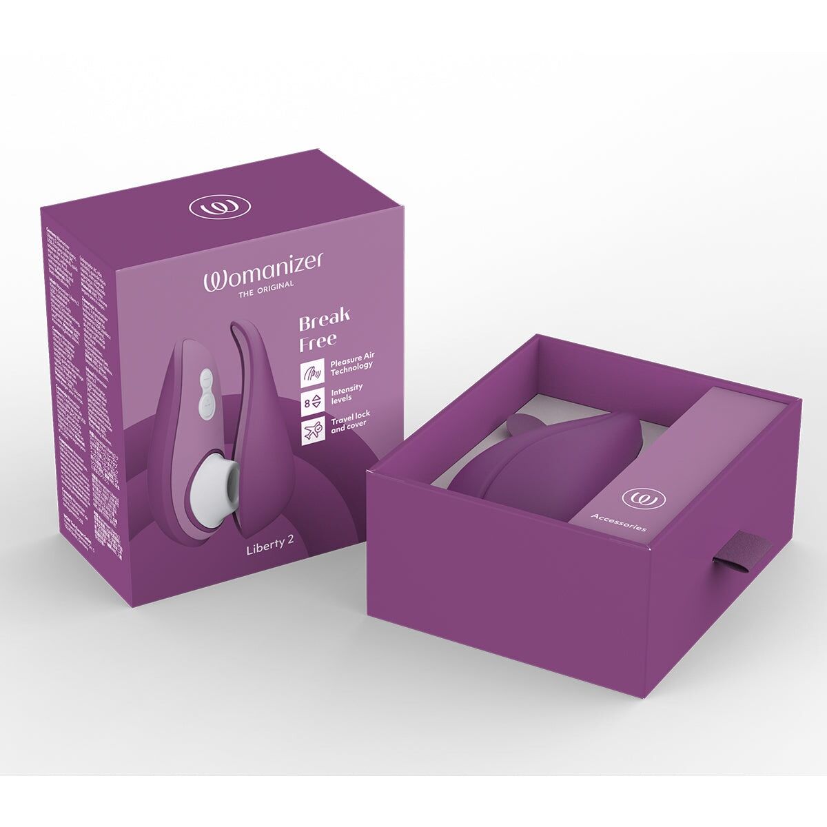 Вакуумний кліторальний стимулятор Womanizer Liberty 2, 8 режимів