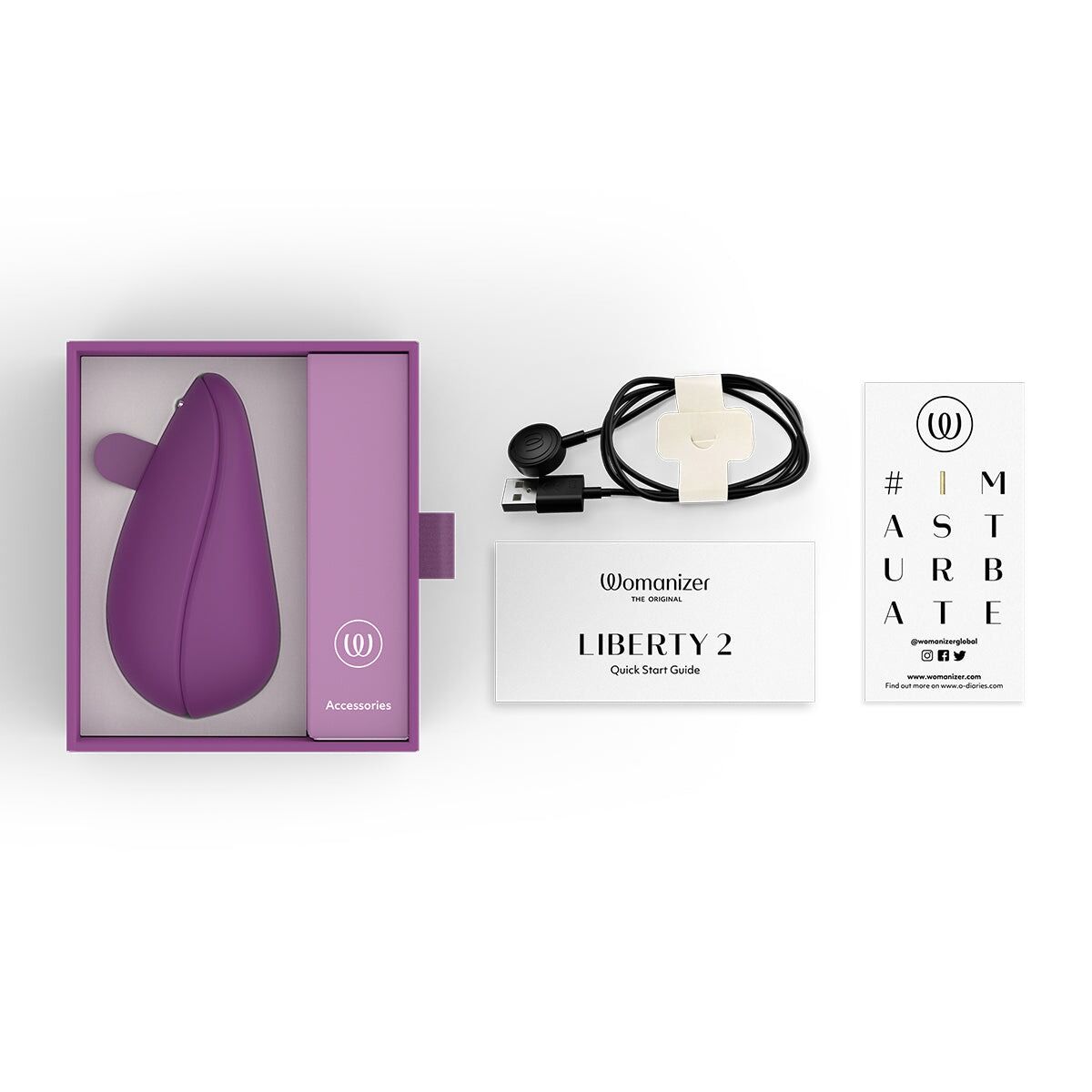 Вакуумний кліторальний стимулятор Womanizer Liberty 2, 8 режимів
