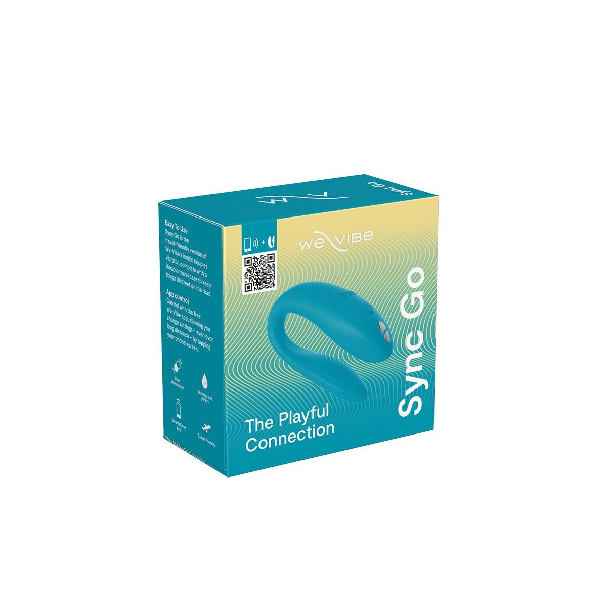 Смарт-вібратор We-Vibe Sync GO з тревел-кейсом, бірюзовий