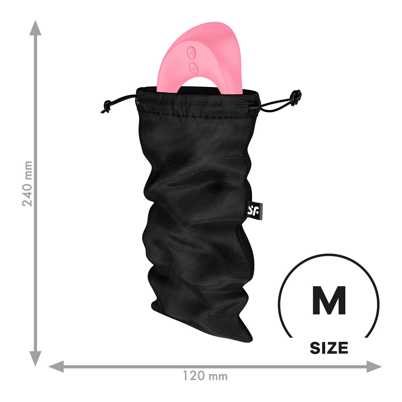 Чорний мішок для інтимних аксесуарів Satisfyer Treasure Bag M