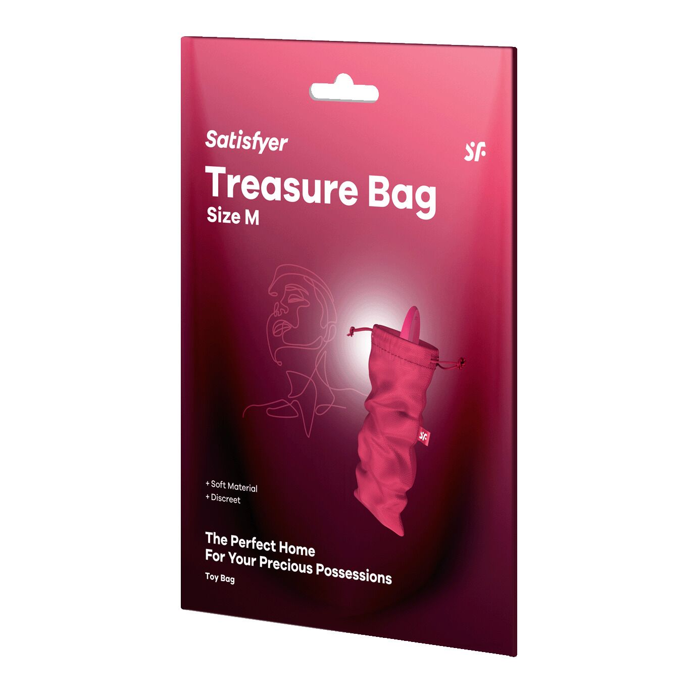 Мішечок для інтимних аксесуарів Satisfyer Treasure Bag M, рожевий