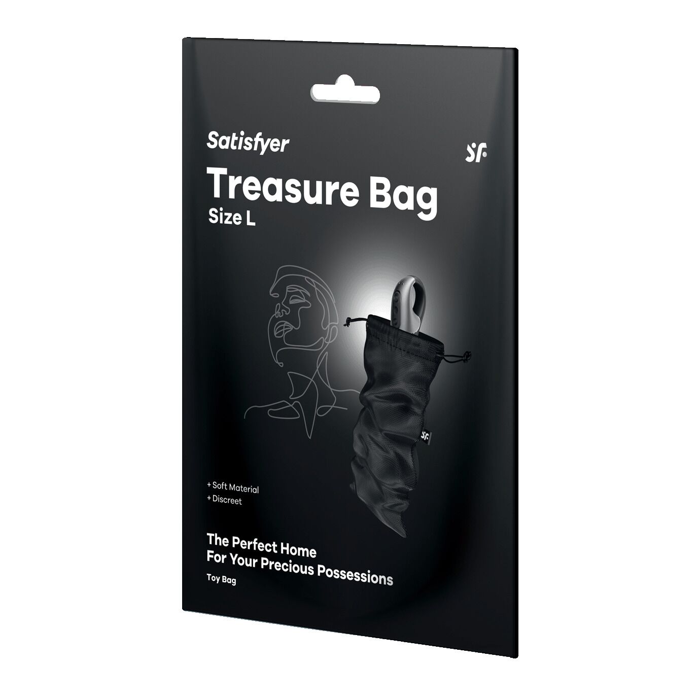 Мішечок для інтимних аксесуарів Satisfyer Treasure Bag L, чорний