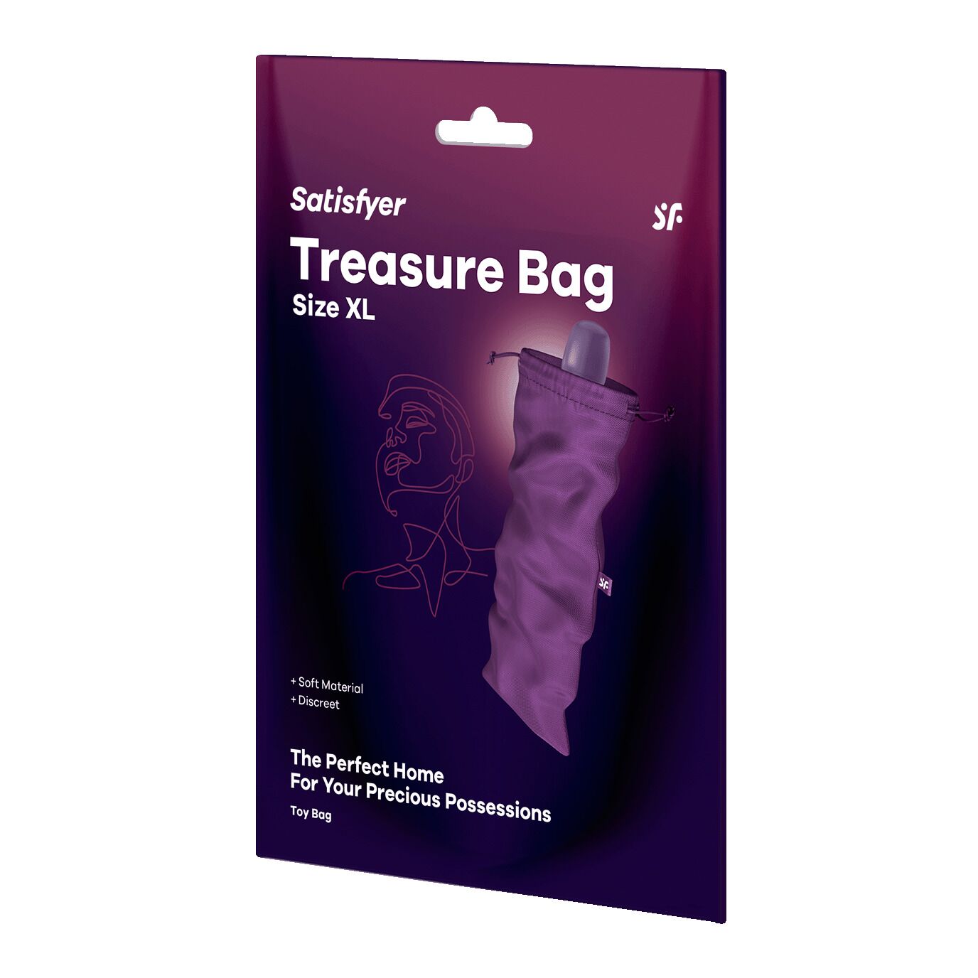 Мішечок для інтимних аксесуарів Satisfyer Treasure Bag XL, фіолетовий