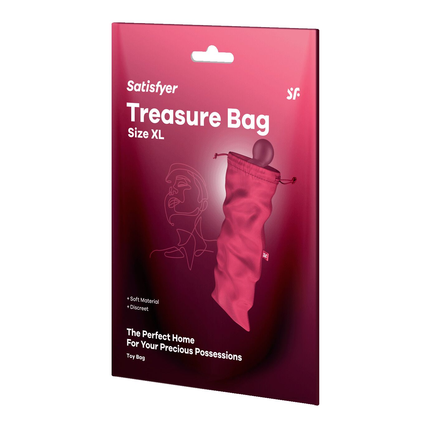 Мішечок Satisfyer Treasure Bag XL, рожевий, для зберігання іграшок