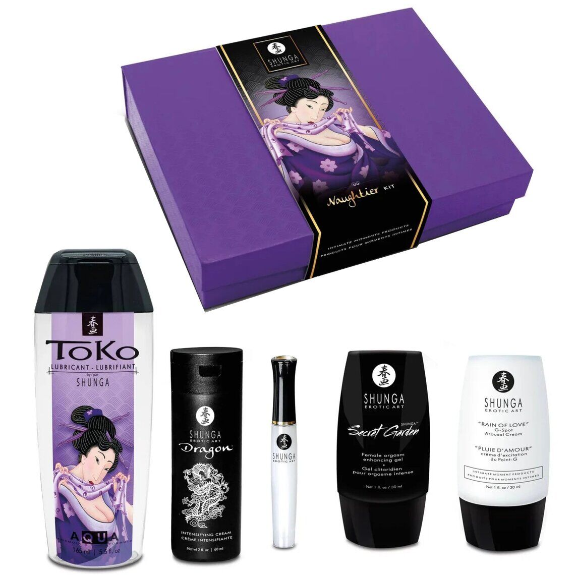 Подарунковий набір Shunga Naughtier Kit з 5 інтимними продуктами