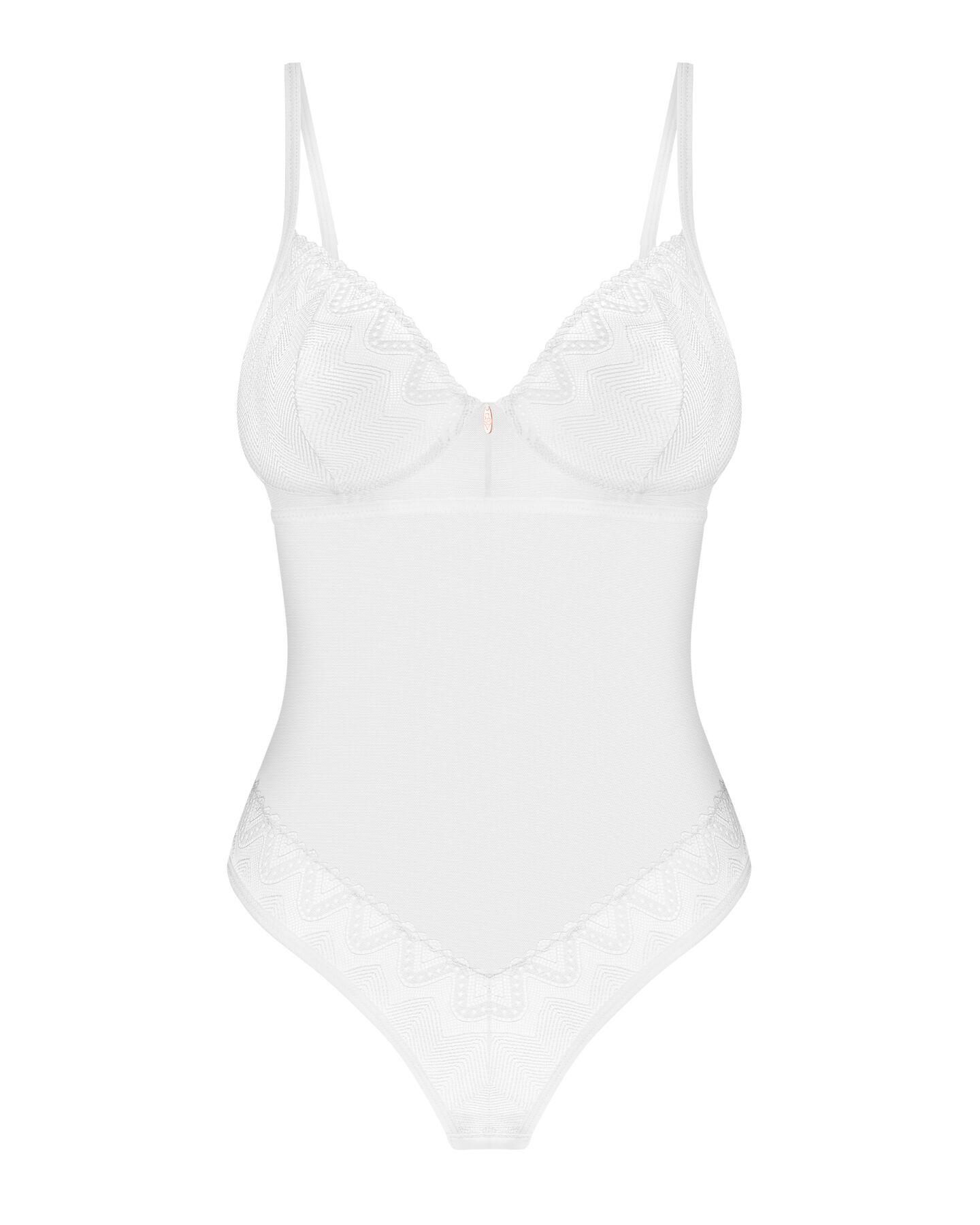 Боді Obsessive Alissium Teddy White, XL/2XL, елегантний дизайн