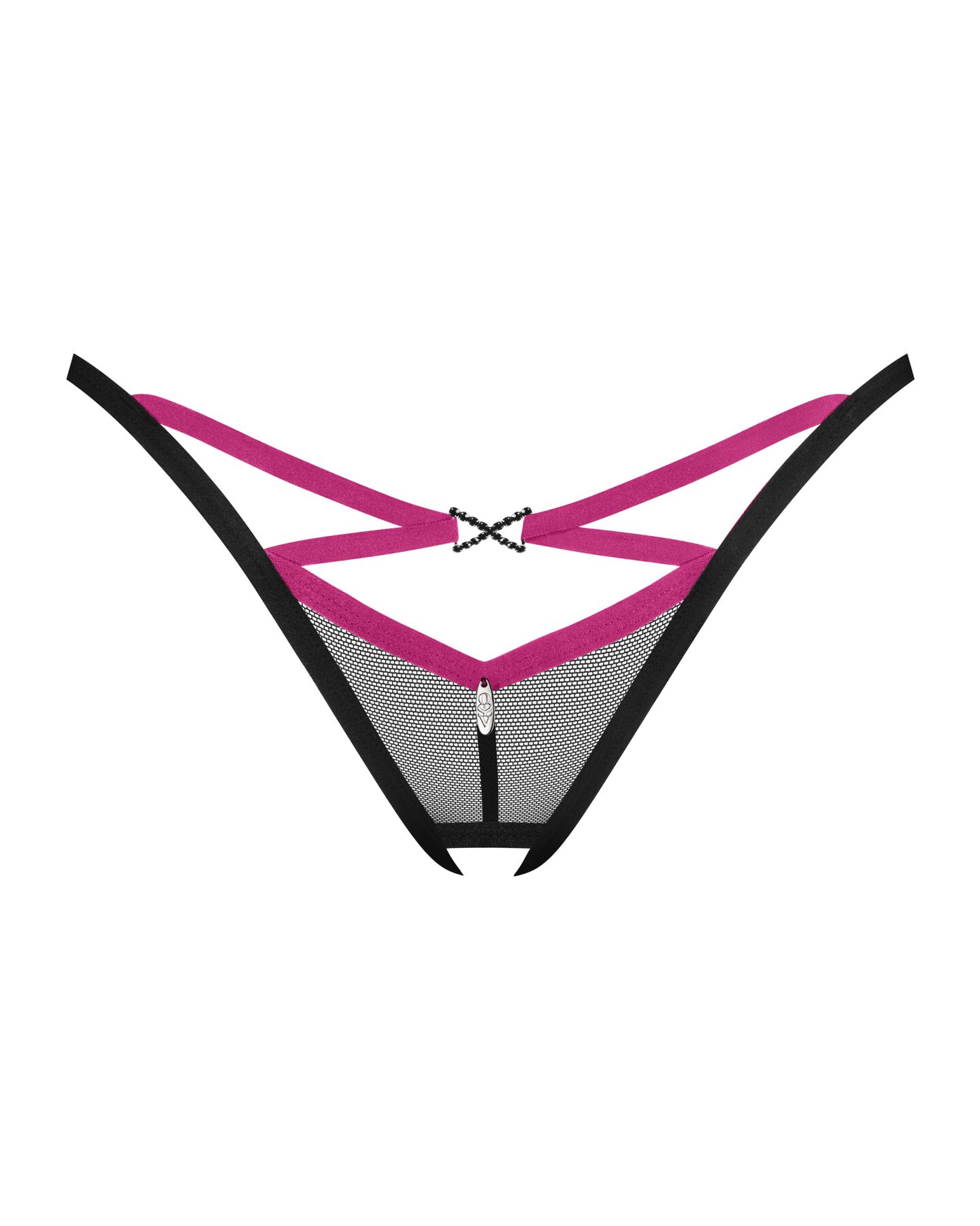 Трусики-стрінги Obsessive Novenes crotchless thong, XS/S