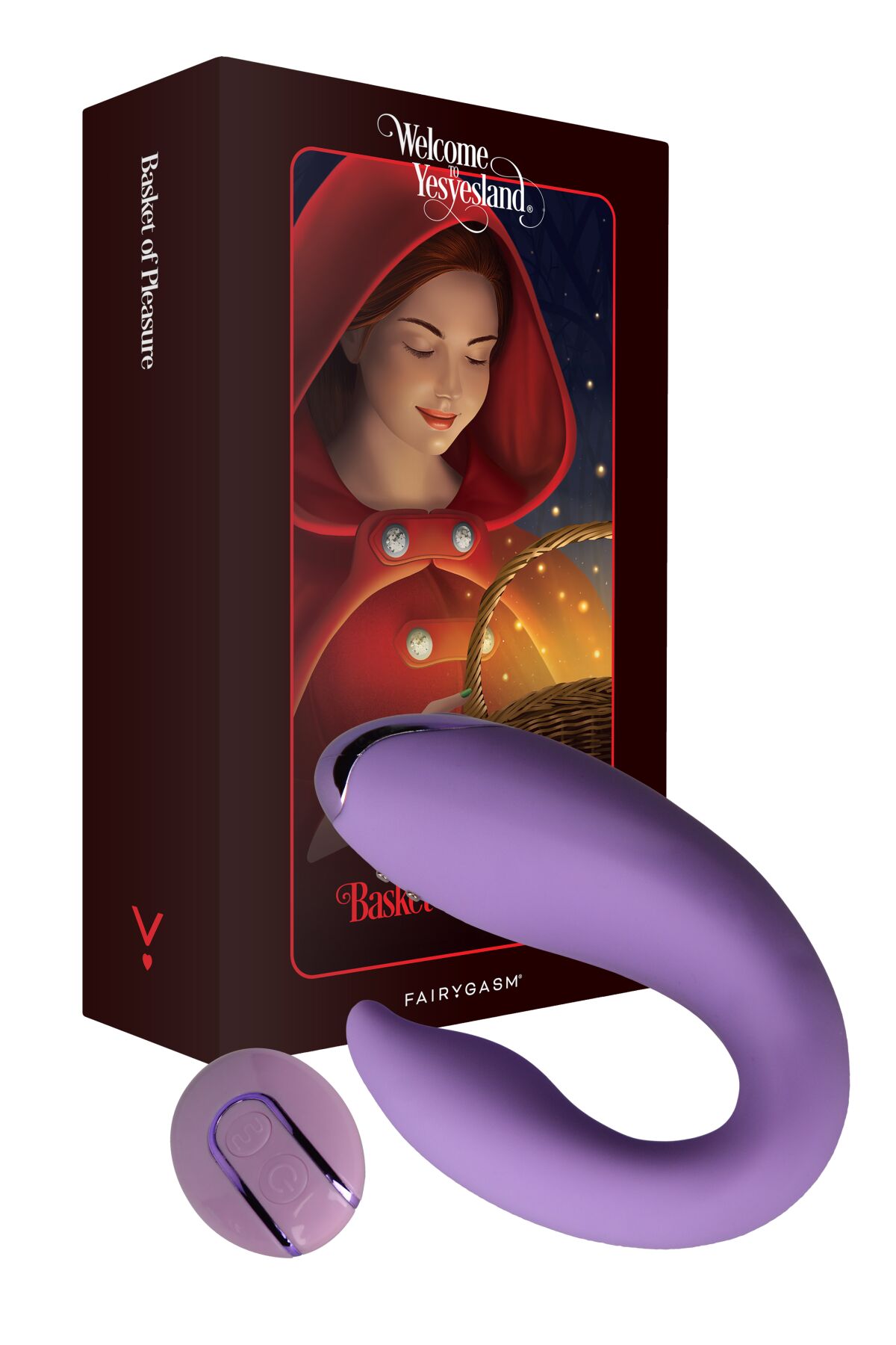 Вібратор для пар FairyGasm PleasureBerry violet з пультом ДК
