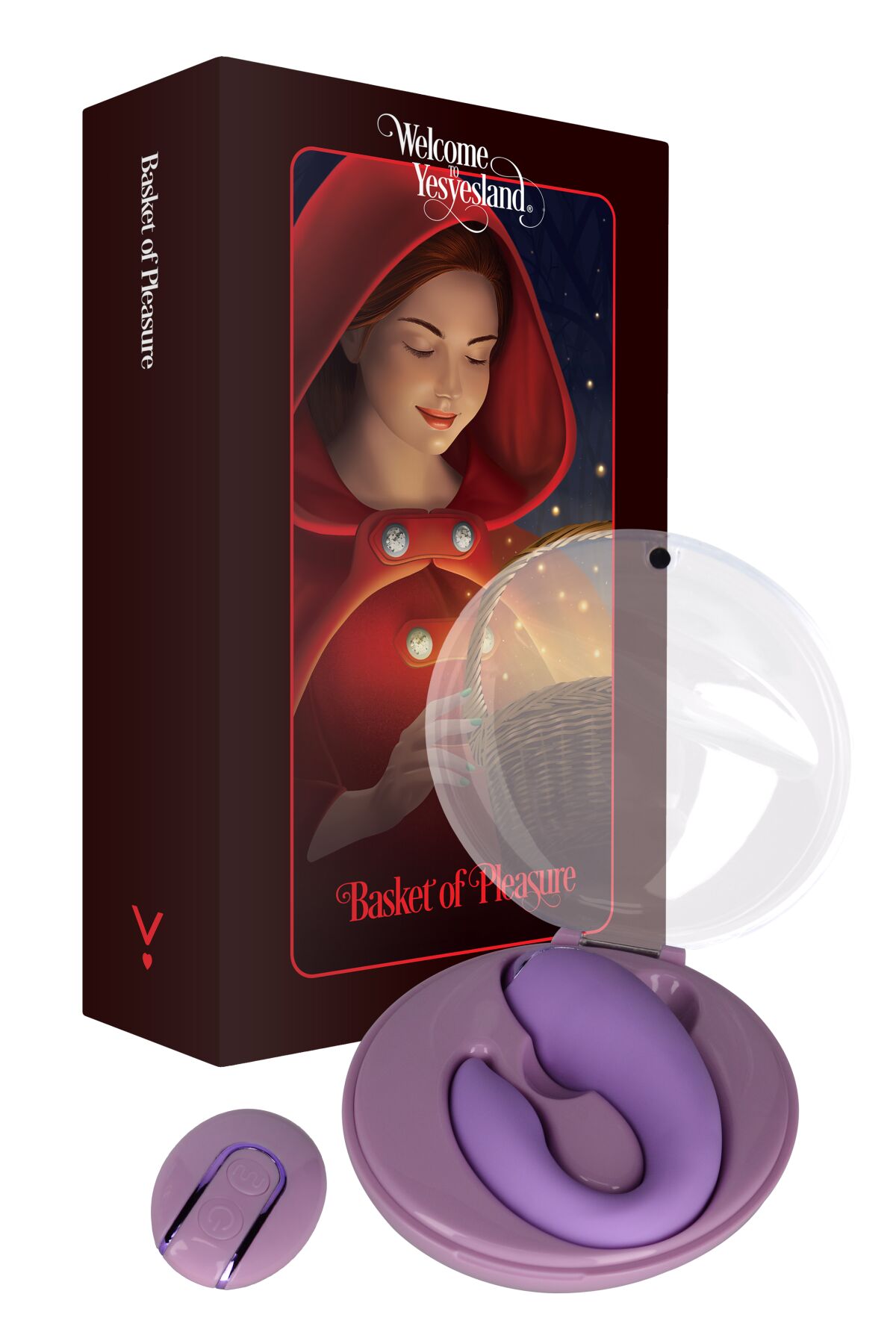 Вібратор для пар FairyGasm PleasureBerry violet з пультом ДК