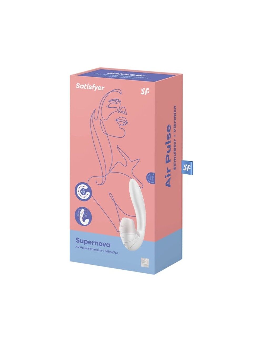 Вакуумний вібратор Satisfyer Supernova White з двома положеннями