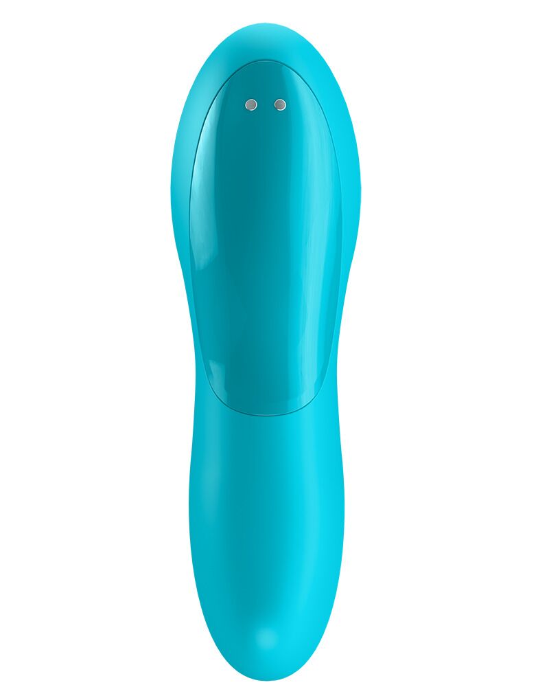 Вібратор на палець Satisfyer Teaser, світло-блакитний, багатофункціональний