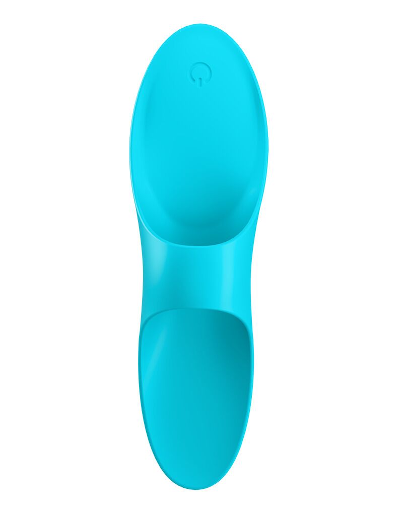 Вібратор на палець Satisfyer Teaser, світло-блакитний, багатофункціональний