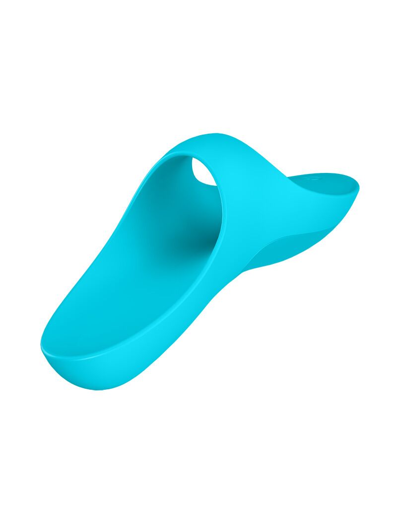 Вібратор на палець Satisfyer Teaser, світло-блакитний, багатофункціональний
