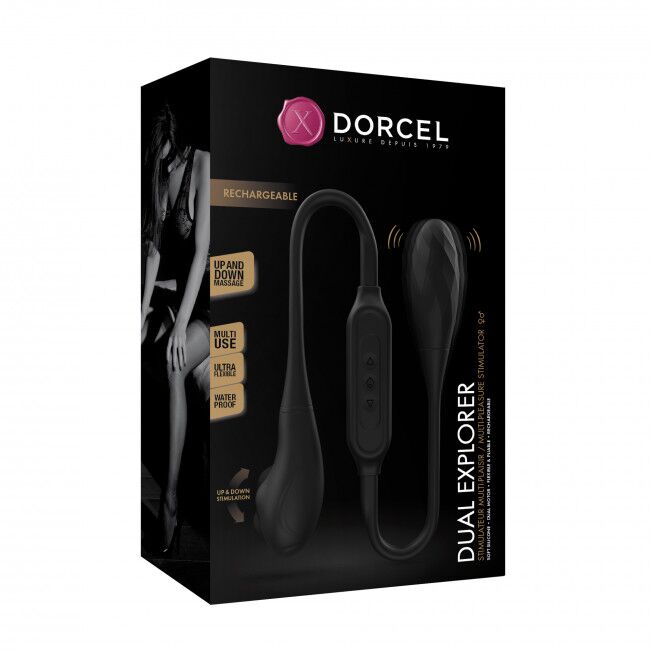 Інноваційний вібратор Dorcel DUAL EXPLORER з подвійною стимуляцією