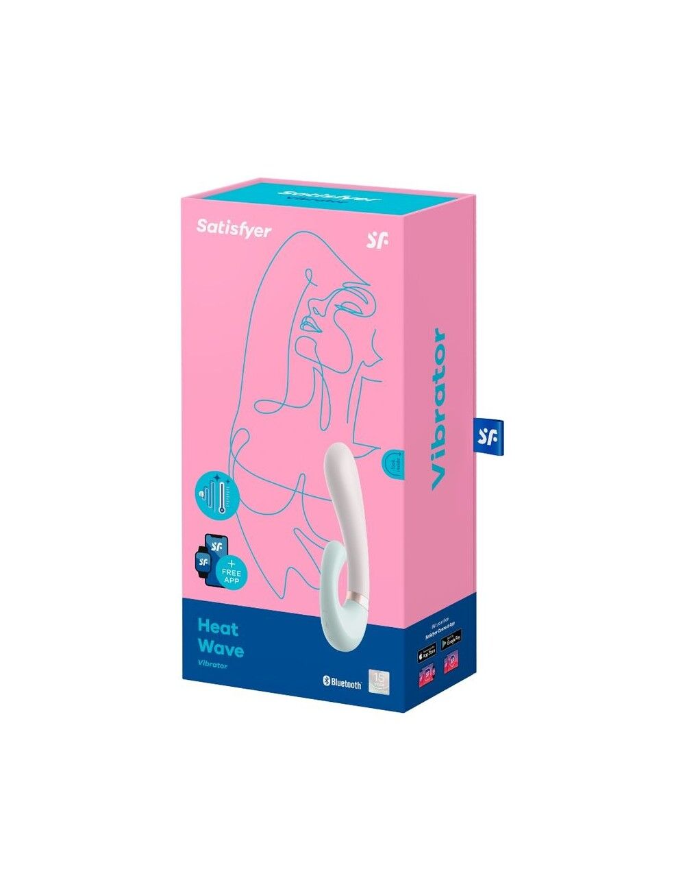 Смарт вібратор-кролик з підігрівом Satisfyer Heat Wave Mint