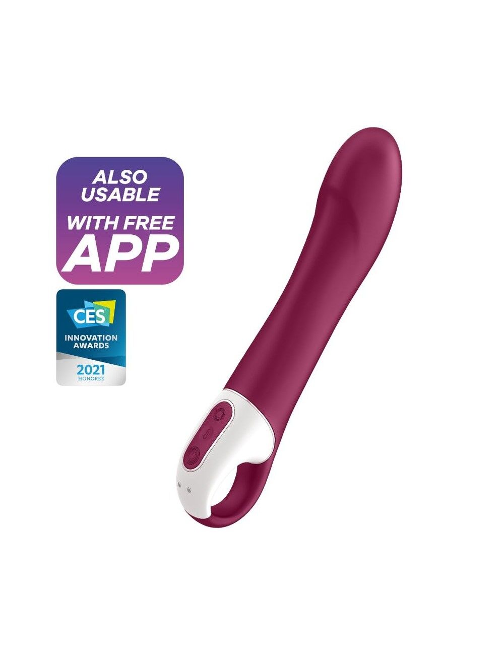 Смарт вібратор Satisfyer Big Heat з підігрівом та додатком