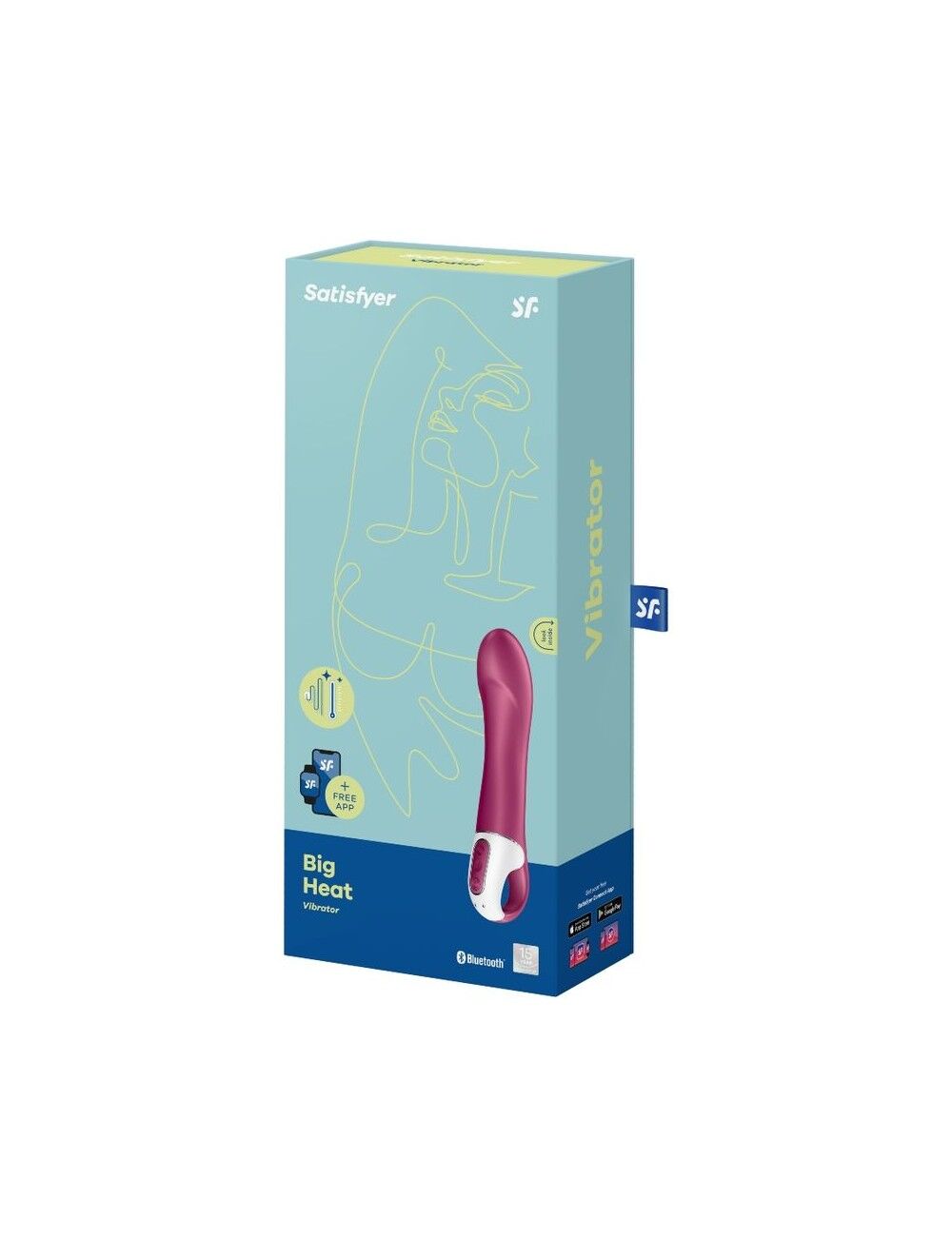 Смарт вібратор Satisfyer Big Heat з підігрівом та додатком