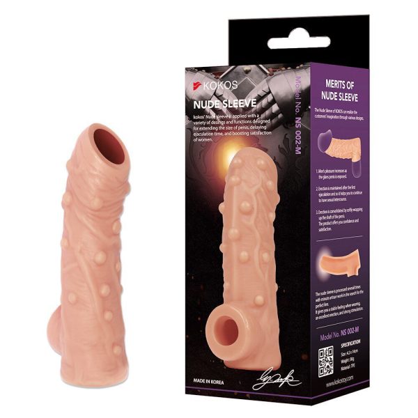 Насадка на член Kokos Nude Sleeve NS 002 L - Зображення 2