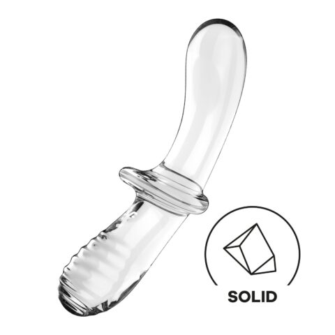Дилдо Satisfyer Double Crystal (Transparent) (повреждена упаковка!!!)