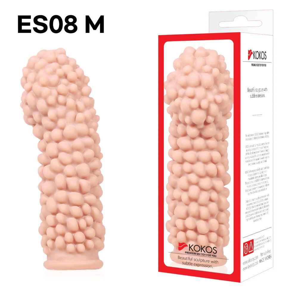 Насадка на член Kokos Extreme Sleeve ES.08 розмір M, потовщувальна, стимулюючий рельєф - Зображення 3