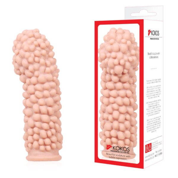 Насадка на член Kokos Extreme Sleeve ES.08 розмір M, потовщувальна, стимулюючий рельєф - Зображення 4