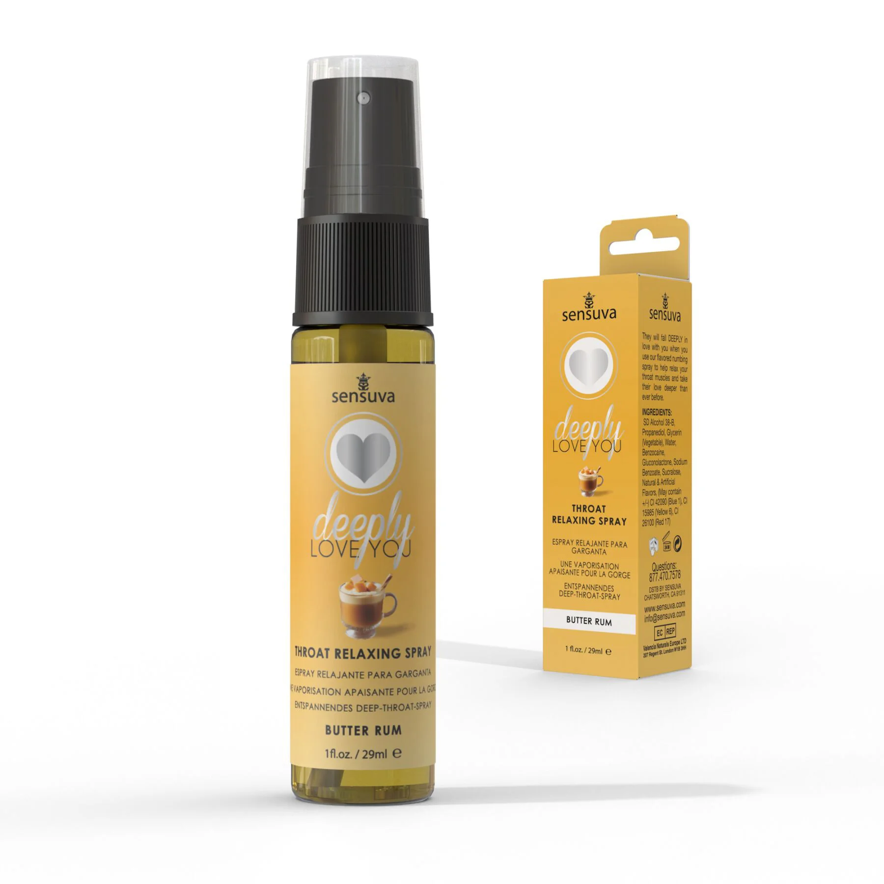 Sensuva Deeply Love You Butter Rum Intimate Spray, 29ml