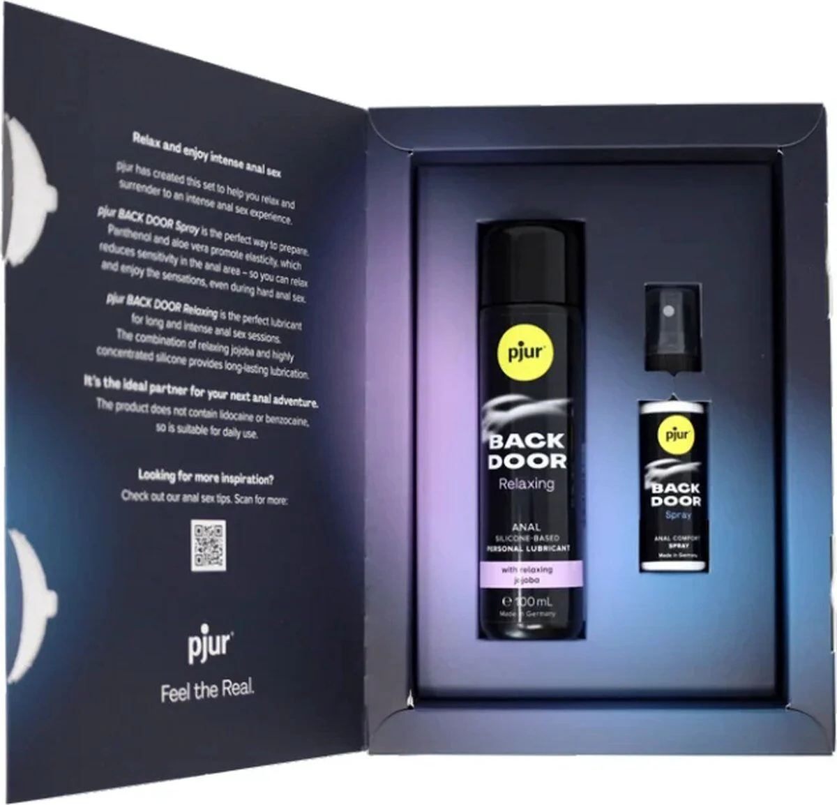 Pjur BACK DOOR Value Pack: Силіконова змазка та спрей