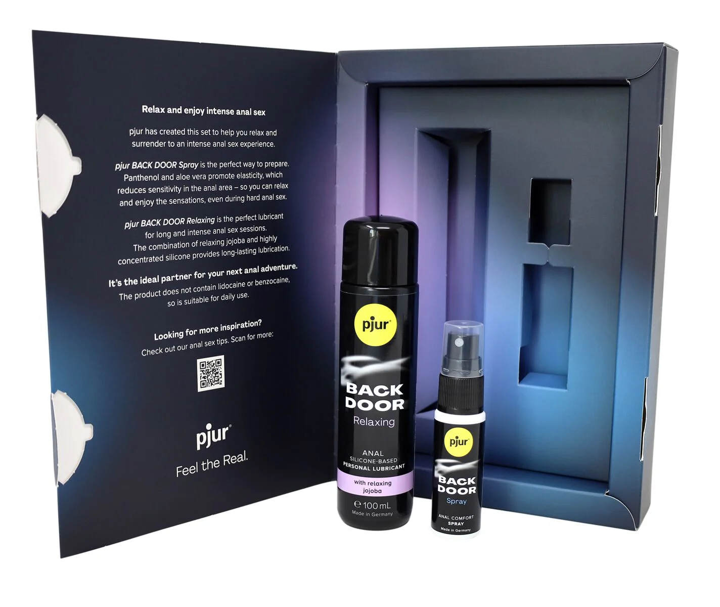 Pjur BACK DOOR Value Pack: Силіконова змазка та спрей