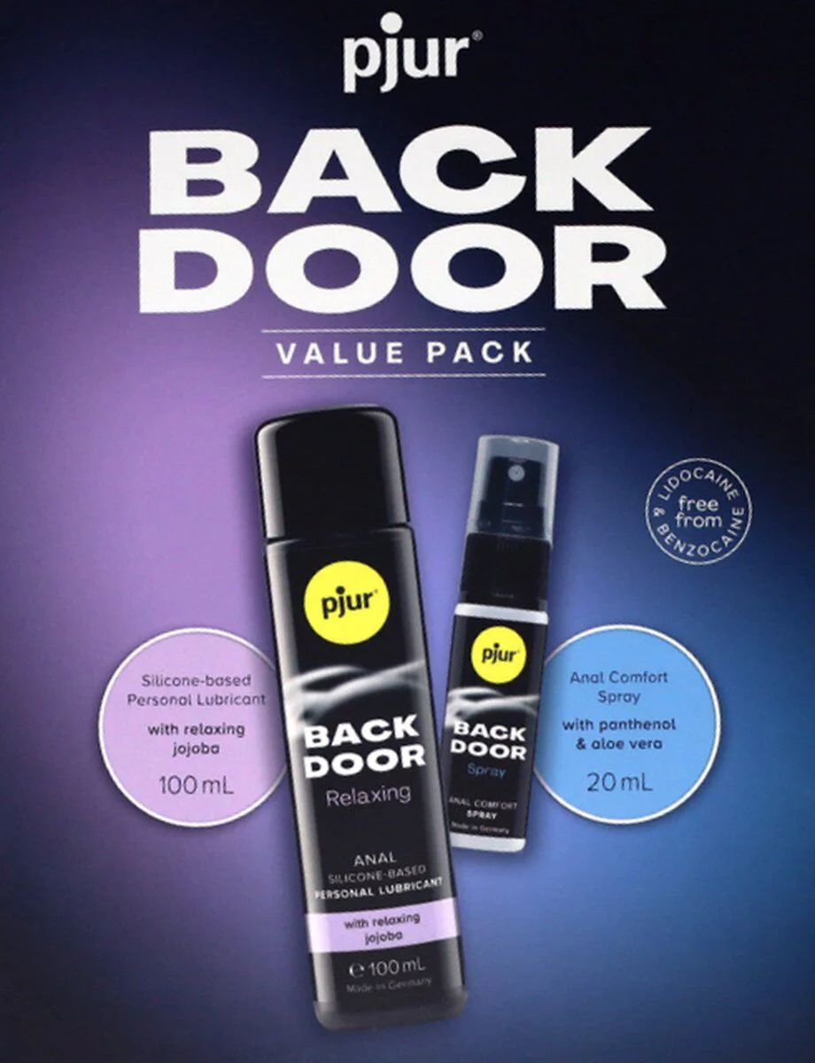 Pjur BACK DOOR Value Pack: Силіконова змазка та спрей