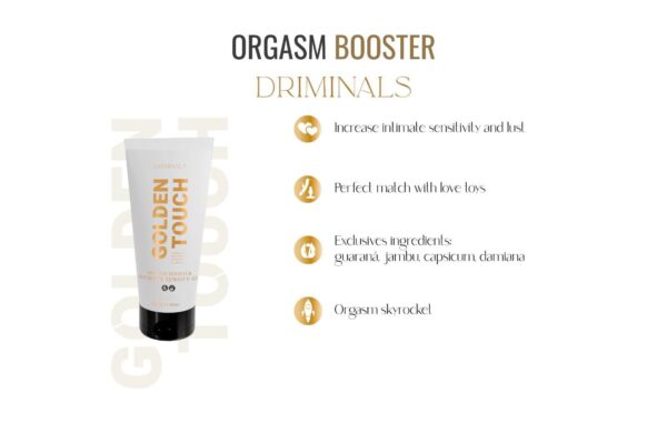 Збуджувальний гель для клітора Driminals Golden Touch Orgasm Booster, 30 мл, розігрів та поколювання - Зображення 2