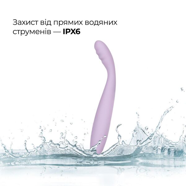 Тонкий смарт-вібратор точки G Svakom Cici 2 Lilac, підігрів до 38 °C - Зображення 8
