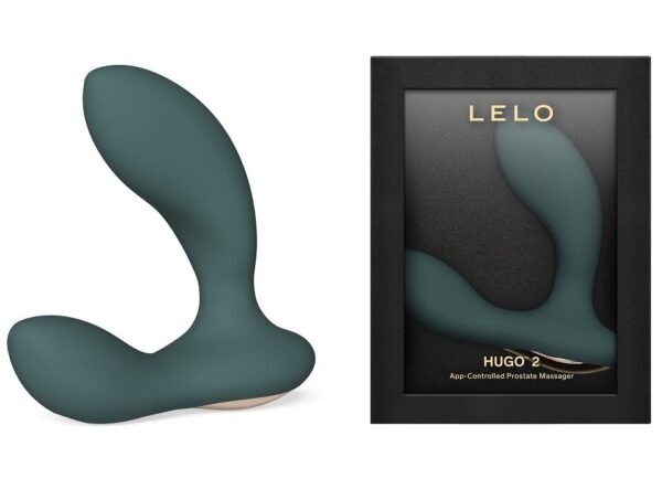 Смарт-масажер простати LELO Hugo 2 Green, 2 мотори, підвищена потужність - Зображення 2